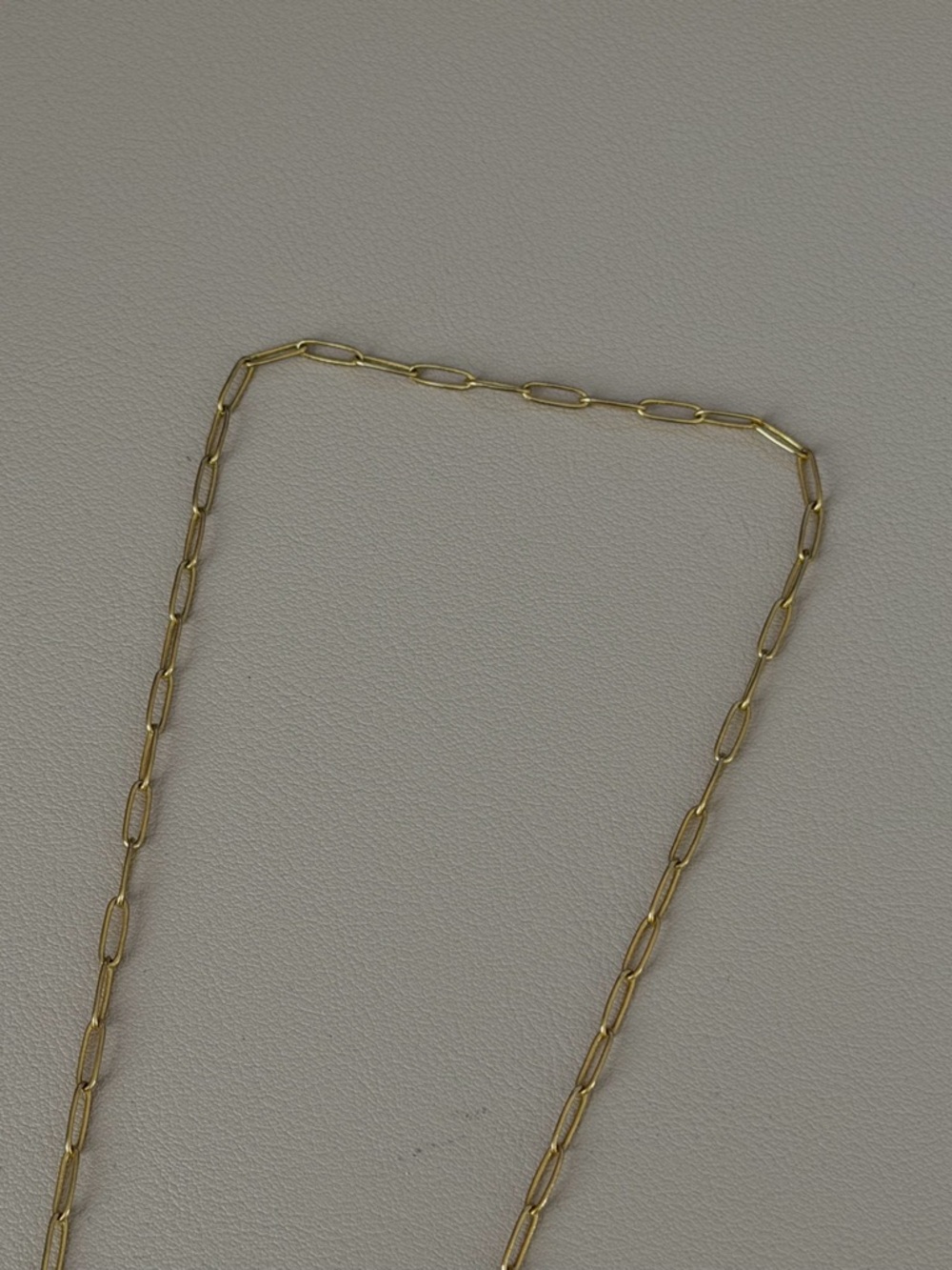 Classic Paperclip Chain Necklace in Gold - Picture 3 of 3